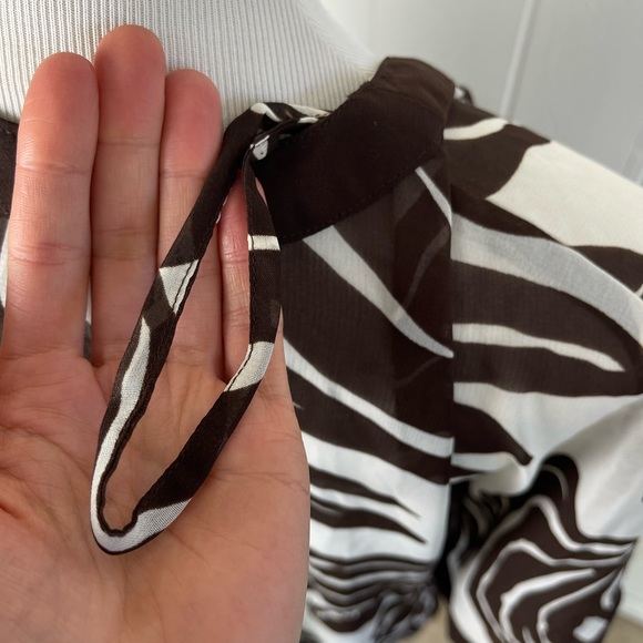 CZ Coverups striped palm Leaf Pattern Swimsuit Coverup - Picture 12 of 16